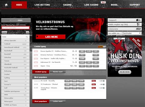 Test og bookmaker anmeldelse af Betsafe odds & sportsbook